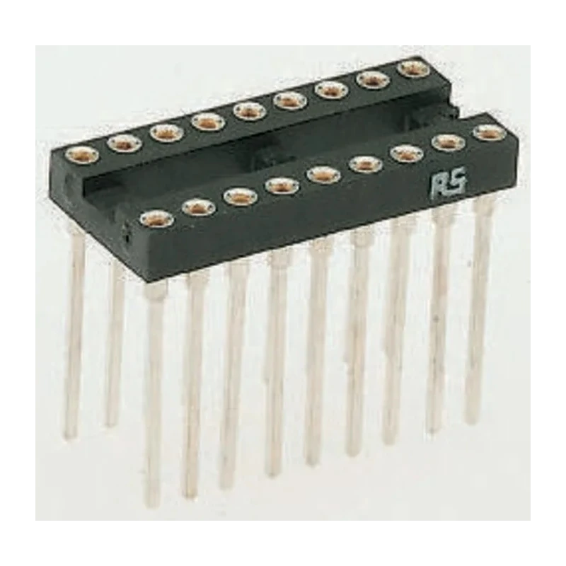 Winslow W30600 Series 2.54 mm Pitch Vertical 24 Way Through Hole Turned Pin Open Frame DIL Socket 5A W30624T3RC
