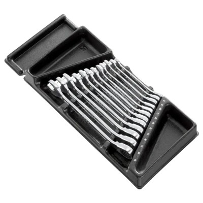 Facom Combination Spanner Set 12 Pieces 8–19 mm Ratcheting, MOD.467BJ12PB