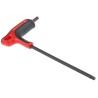 Facom T-Handle Metric Hex Key 5 mm Carbon Silicon Steel, Phosphate/Polished Finish 240 mm 84TZSA.5