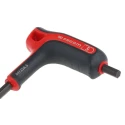 Facom T-Handle Metric Hex Key 5 mm Carbon Silicon Steel, Phosphate/Polished Finish 240 mm 84TZSA.5