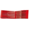 Facom Engineers File, T2 Cut, 180 mm Length, 6-Piece Set, AS.12LTP180T2A