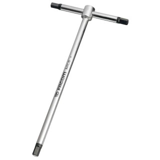 Facom T Metric Hex Key 8 mm Chrome Finish 25 mm Length T Shape 125 mm Width 84TC.8