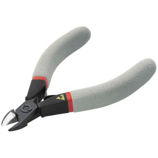 Facom Diagonal ESD Safe Cable Cutter Offcut Retainer, 110mm Length, 11.5mm Jaw Width, Steel, Plastic Grip, Bi-Metal 405.10E