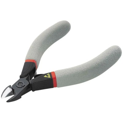 Facom Diagonal ESD Safe Cable Cutter Offcut Retainer, 110mm Length, 11.5mm Jaw Width, Steel, Plastic Grip, Bi-Metal 405.10E