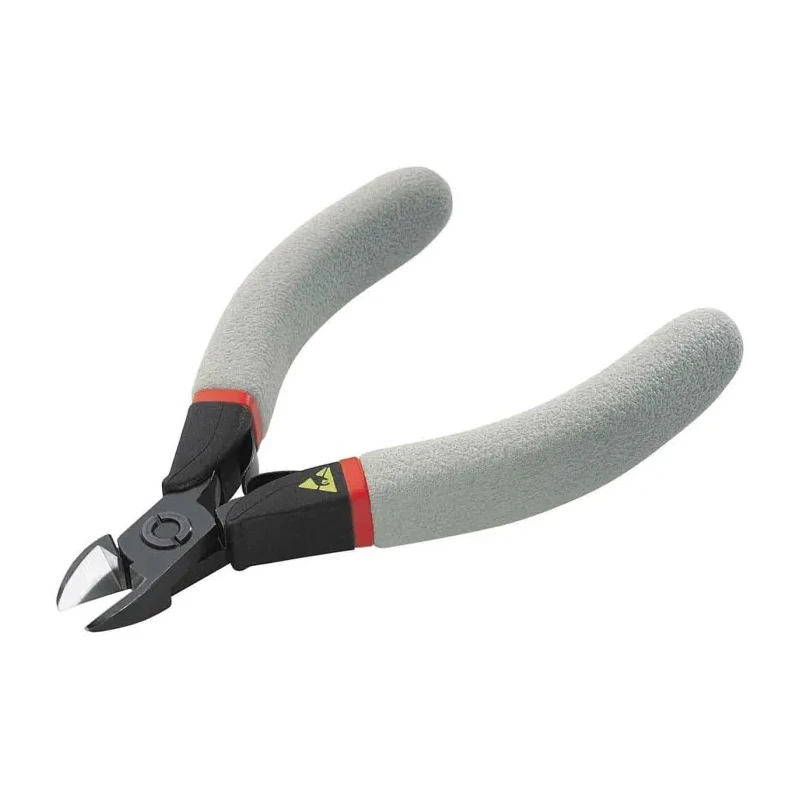 Facom Diagonal ESD Safe Cable Cutter Offcut Retainer, 110mm Length, 11.5mm Jaw Width, Steel, Plastic Grip, Bi-Metal 405.10E