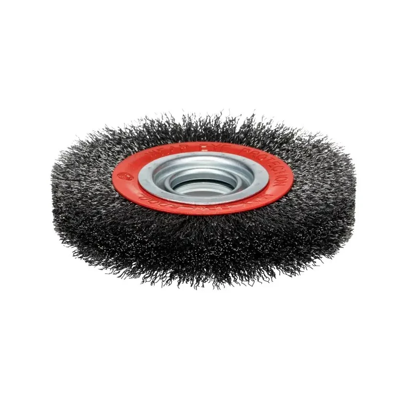 RS PRO Abrasive Wire Wheel Brush, Crimped Steel, 150 mm Diameter, 6000 rpm, Bench Grinder Compatible 188-4120