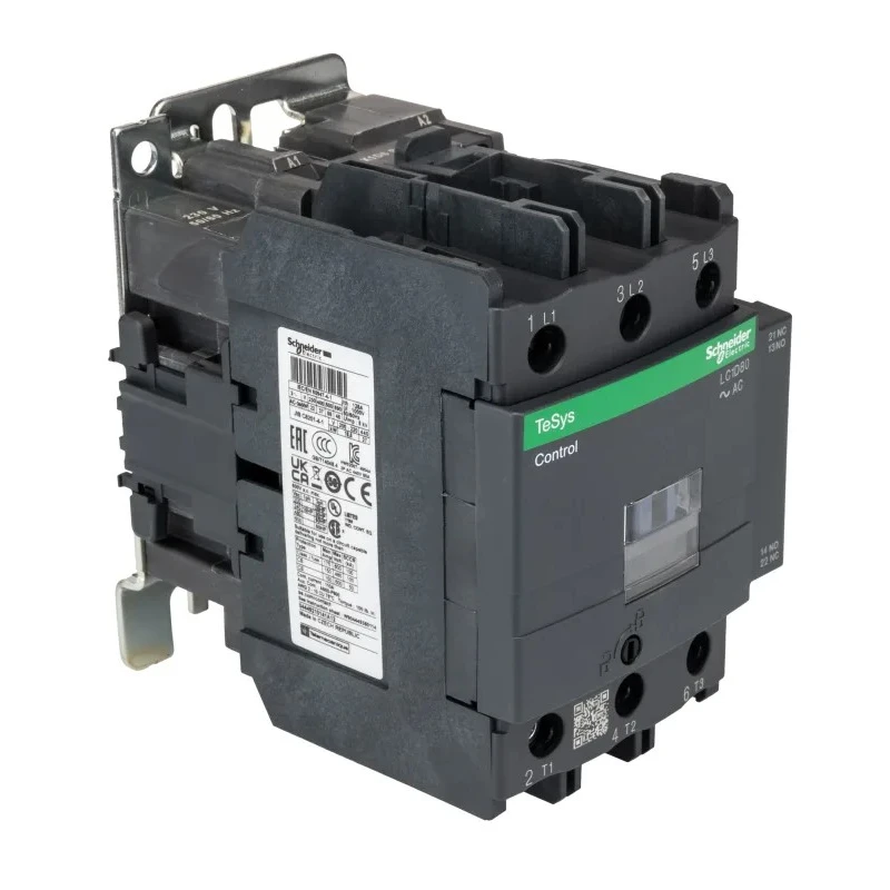Schneider Electric TeSys D Contactor 230V AC Coil, 80A, 37kW, 3-Pole, DIN Rail, LC1D80P7