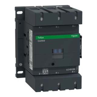Schneider Electric TeSys D Power Contactor 220V AC Coil, 3-Pole, 200A, 75kW, DIN Rail, LC1D150M7