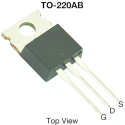 Vishay N-Channel Power MOSFET 150A 40V TO-220 Enhancement, Low RDS, High Junction Temp, SUP40012EL-GE3