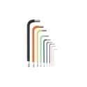 CK 9 Piece L Metric Hex Key Set, S2 Steel, Ball End, 1.5 mm to 10 mm Sizes T4449