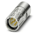 Phoenix Contact Circular Connector, 6 Contacts, Cable Mount, M23, Plug Male, 30A, IP66/IP68/IP69K, 630V, Zinc 1628871