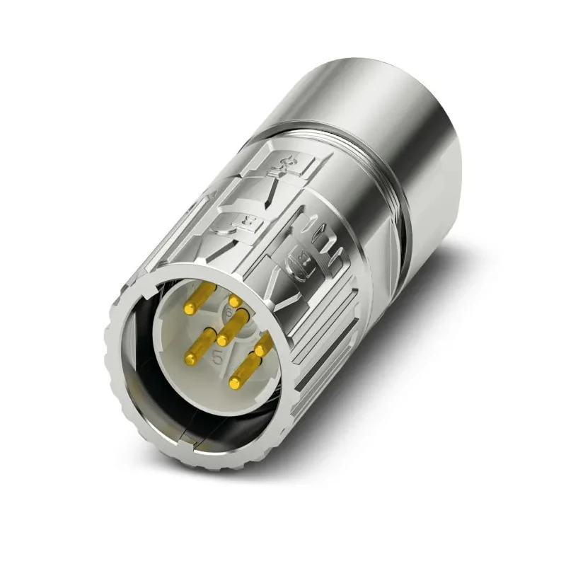 Phoenix Contact Circular Connector, 6 Contacts, Cable Mount, M23, Plug Male, 30A, IP66/IP68/IP69K, 630V, Zinc 1628871