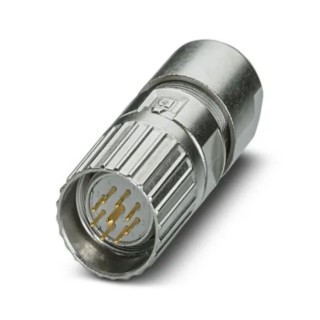 Phoenix Contact Circular Connector, Cable Mount, 9 Contacts, M23 Male Plug, IP66/IP68/IP69K, 20A, 300V, Crimp 1629216