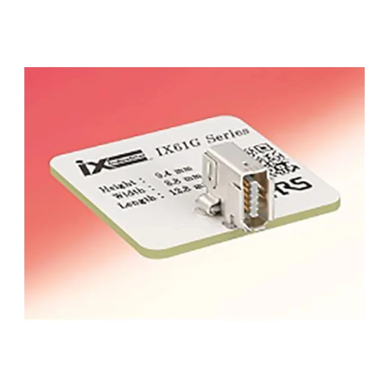 Hirose IX Surface Right Angle Mini I/O Connector Female Shielded, 10 Way, Surface Mount, IX61G-B-10P(01)