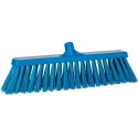 Vikan Heavy Duty Push Broom Blue Polyethylene Terephthalate Bristles 90mm Width, 109mm Bristle Length, Hard 530mm Depth 29203