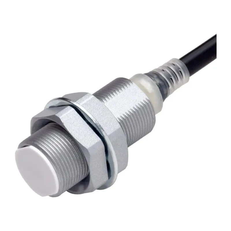 Omron Inductive Proximity Sensor Threaded Barrel M18 x 1, PNP, 30V DC, 50mm, 16mA, Flush Mount, Brass Body E2EQ-X12B1T18 2M