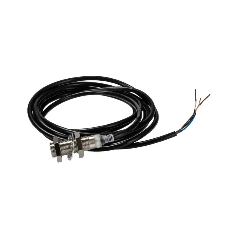Omron Inductive Proximity Sensor M12 x 1 Threaded Barrel, 4mm Detection, PNP Output, IP67/IP69K, Brass, 30V E2E-X4B1T12 2M