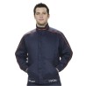 Penta Arc Flash Navy Tear Resistant Anti-Static Jacket 2XL, Non-Metallic Zipper, Polyester Cotton Blend AFSIB-VES12-2XL