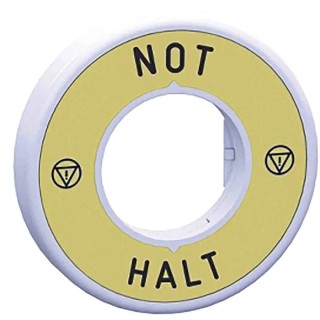 Schneider Electric Illuminated Marked Legend Ring , Harmony Series, 24V AC/DC, LED, Emergency Stop Mushroom Head ZBY9W2B230