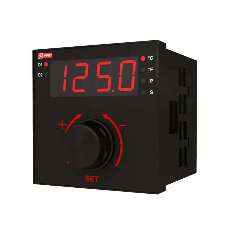 RS PRO Panel PID Temperature Controller, 1 Input, 2 Relay Outputs, Panel Mount, 24V AC, IDM 503 / 505, Model 188-5164