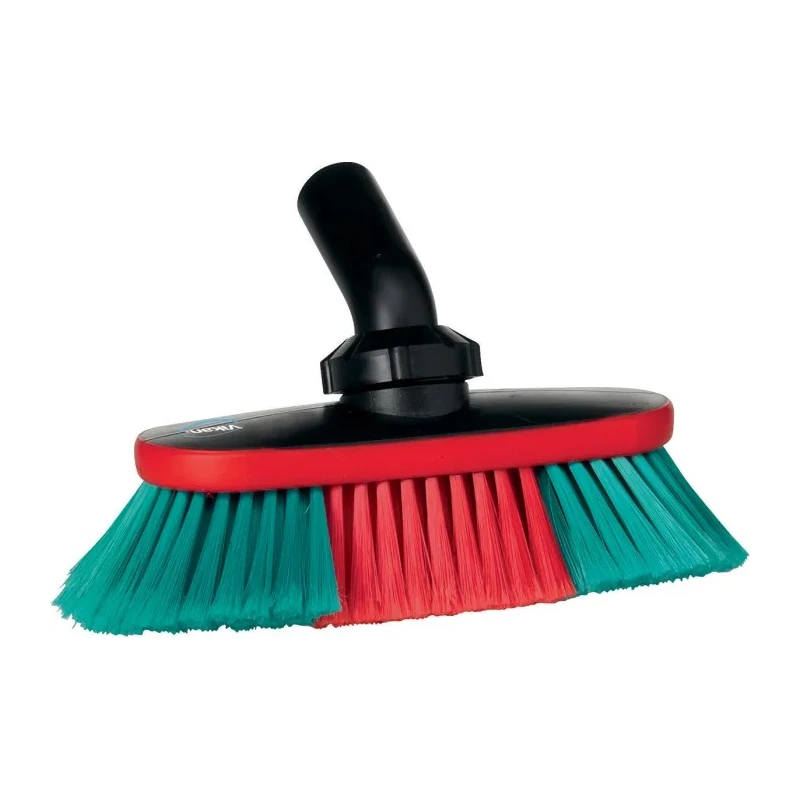 Vikan Automotive Part Cleaner Soft for Waterfed Vehicle Brush, Polyester Bristles, 47mm, Black Handle 526852
