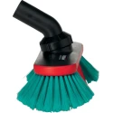 Vikan Automotive Part Cleaner Soft for Waterfed Vehicle Brush, Polyester Bristles, 47mm, Black Handle 526852