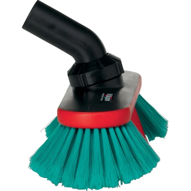 Vikan Automotive Part Cleaner Soft for Waterfed Vehicle Brush, Polyester Bristles, 47mm, Black Handle 526852
