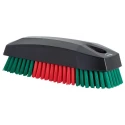 Vikan Hard Bristle Scrubbing Brush Black, Polyester Bristle, 15 mm Bristle Length, Nail Brush 644052