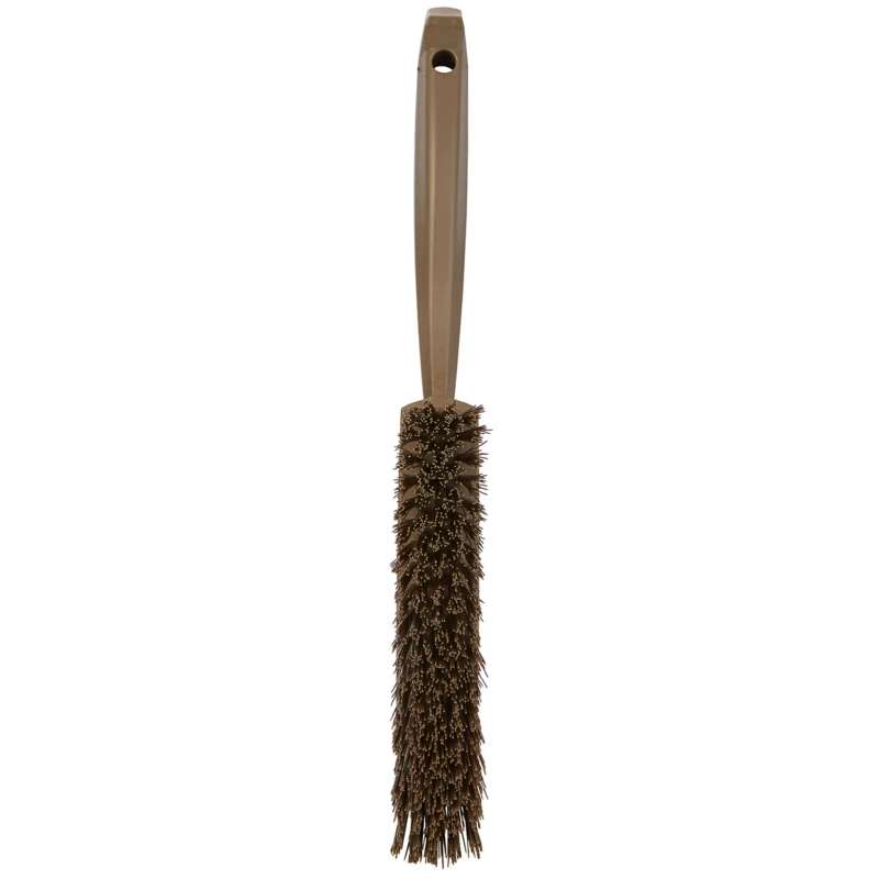 Vikan Brown Hand Brush 50 mm Bristle Length 330x35x110 mm Ergonomic Design 458966