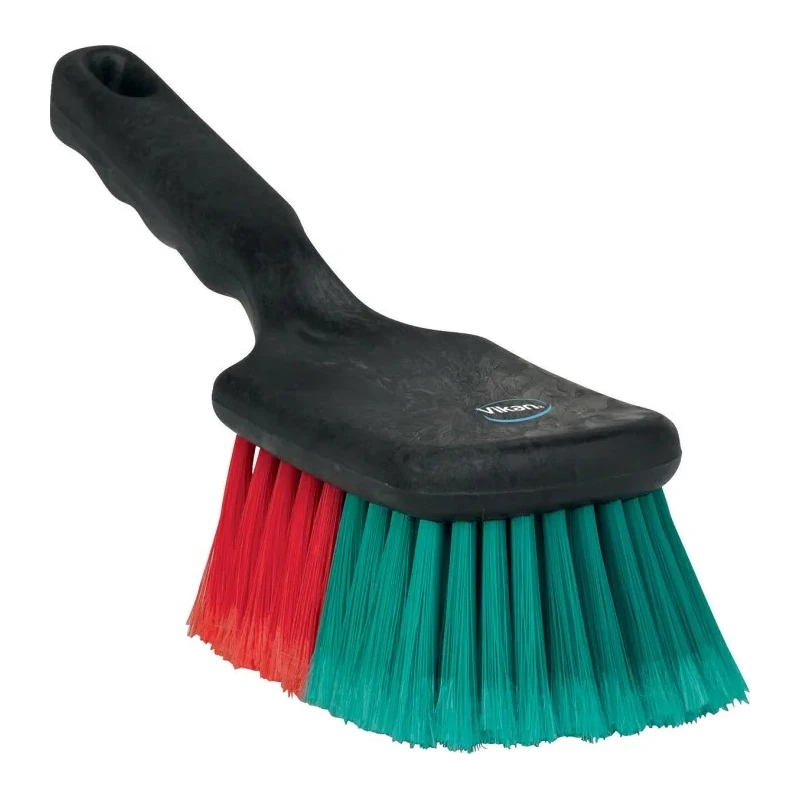 Vikan Black Scrubbing Brush Polyester Bristle, 45 mm Bristle Length, 275 mm Length, 522752