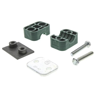 Parker Polypropylene Tube Clamp for 16 mm OD Tube RAP3-216, Clamp Spacing 1.2m, -30°C to 90°C