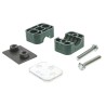 Parker Polypropylene Tube Clamp for 16 mm OD Tube RAP3-216, Clamp Spacing 1.2m, -30°C to 90°C