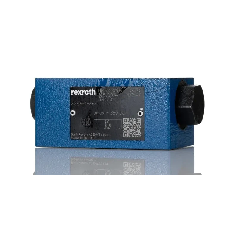 Bosch Rexroth Double Plate Mounting Hydraulic Check Valve 60L/min CETOP, 315 Bar, Fluorelastomer/NBR Seals R900347495