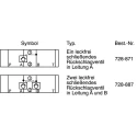 Bosch Rexroth Double Plate Mounting Hydraulic Check Valve 60L/min CETOP, 315 Bar, Fluorelastomer/NBR Seals R900347495