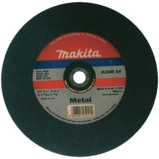 Makita Aluminium Oxide Abrasive Cutting Disc, 300 mm Diameter, Coarse Grade, 1 Grit, P-24474