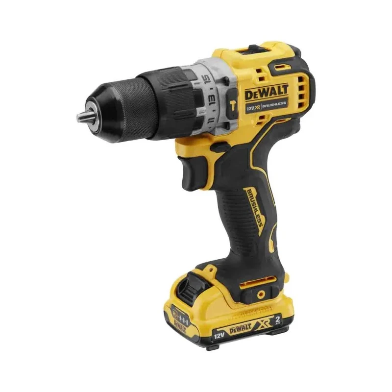 DeWALT XR Keyless 250W 12V Cordless Combi Drill, Brushless Motor, 10 mm Chuck, 57.5 Nm Torque, Type G, DCD706D2-GB