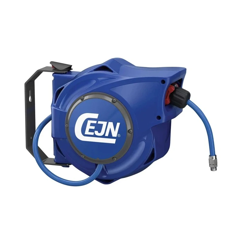 CEJN Air Hose Reel, 17 m Hose Length, 8 mm ID, 12 mm OD, Slow Retract, PUR Hose, Swivel, C199112182