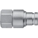 CEJN Steel Hydraulic Quick Connect Coupling Male G 1/2 in 400 bar, Series 365, Screw Lock, Zinc Plated, C103656205