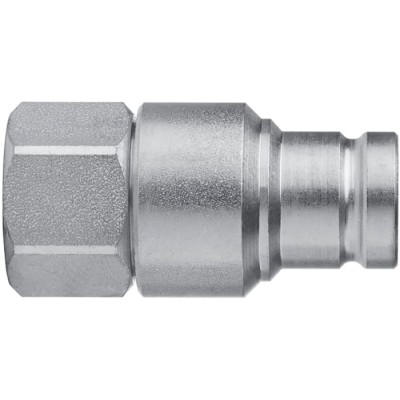 CEJN Steel Hydraulic Quick Connect Coupling Male G 1/2 in 400 bar, Series 365, Screw Lock, Zinc Plated, C103656205