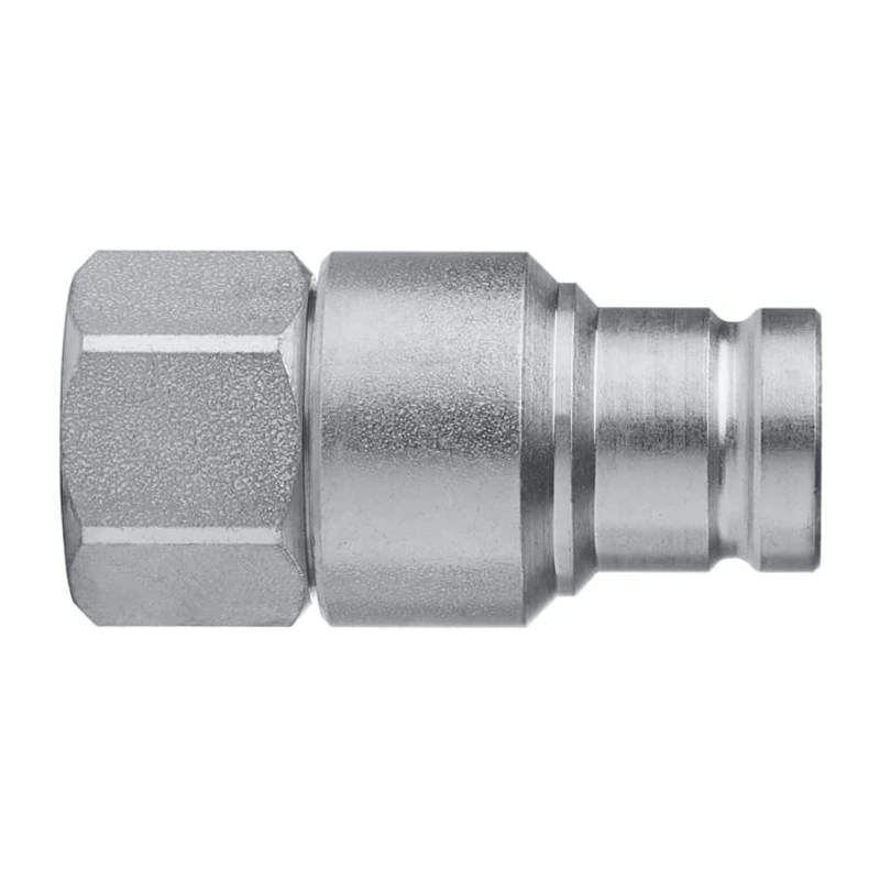 CEJN Steel Hydraulic Quick Connect Coupling Male G 1/2 in 400 bar, Series 365, Screw Lock, Zinc Plated, C103656205