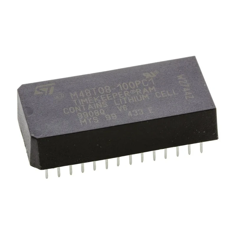 STMicroelectronics 64 kB NVRAM 100 ns 28-Pin PCDIP Parallel Interface Through Hole M48T08-100PC1