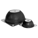 RS PRO Oval M8 Anti-Vibration Mount Male Buffer Foot, Flange, Rubber, 85mm OD, 25mm Height 189-3230
