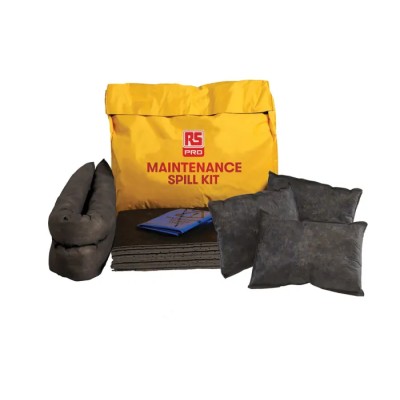 RS PRO Maintenance Spill Kit 70L Capacity, Maintenance Application, 6 x 1.2m Socks, 2 Pillows, 3 Hazard Bags, 55 189-0074