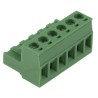 Phoenix Contact MSTB 2.5/6-5.08 Series Pluggable Terminal Block, 6 Contacts, 5.08 mm Pitch, 630V, Nylon, 1 Row, Green 1757051