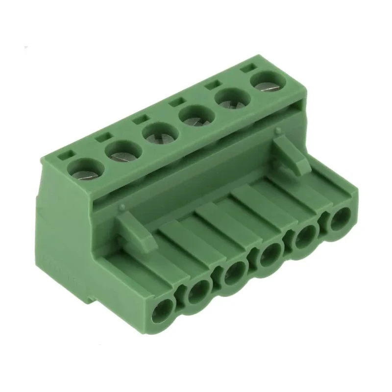 Phoenix Contact MSTB 2.5/6-5.08 Series Pluggable Terminal Block, 6 Contacts, 5.08 mm Pitch, 630V, Nylon, 1 Row, Green 1757051