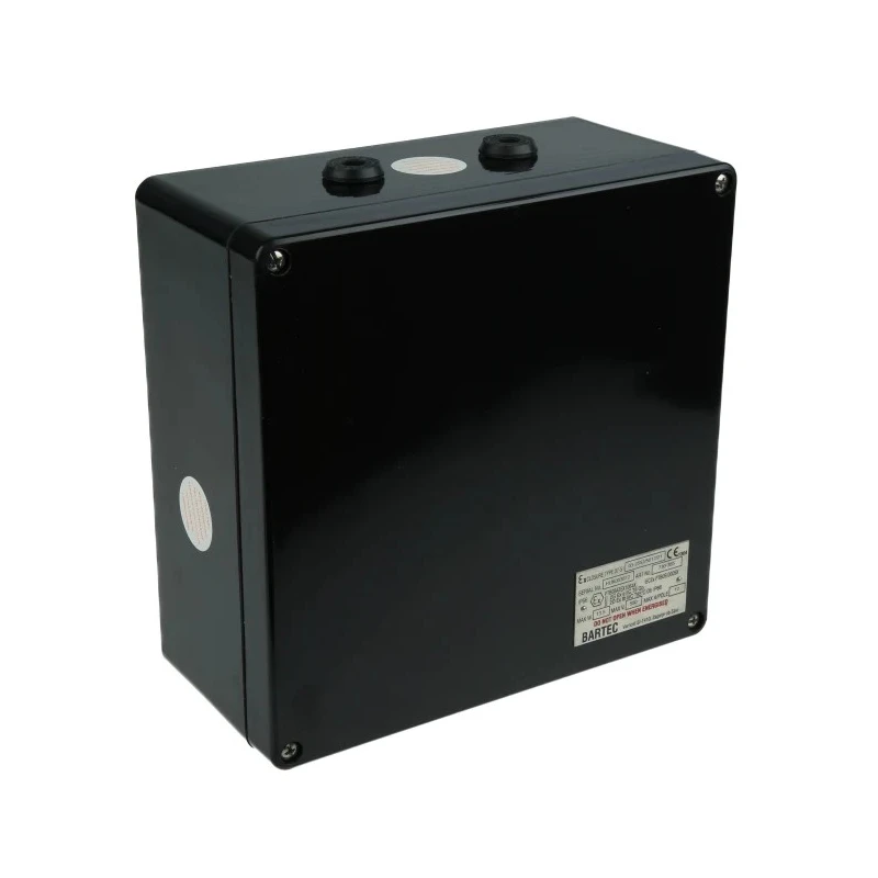 Bartec GB Series Black Polyester Junction Box IP66, 20 Terminals, ATEX, 255x250x120 mm, GB 255-730385