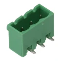 Phoenix Contact MSTBA 2.5/ 3-G-5.08 Series Pluggable Terminal Block, 3-Contact, 5.08 mm Pitch, Right Angle, 12A 1757255