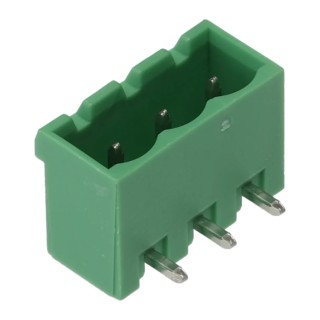 Phoenix Contact MSTBA 2.5/ 3-G-5.08 Series Pluggable Terminal Block, 3-Contact, 5.08 mm Pitch, Right Angle, 12A 1757255