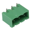 Phoenix Contact MSTBA 2.5/ 3-G-5.08 Series Pluggable Terminal Block, 3-Contact, 5.08 mm Pitch, Right Angle, 12A 1757255