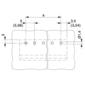 Phoenix Contact MSTBA 2.5/ 3-G-5.08 Series Pluggable Terminal Block, 3-Contact, 5.08 mm Pitch, Right Angle, 12A 1757255